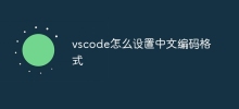 vscode怎麼設定中文編碼格式