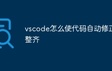 vscode怎么使代码自动修正整齐