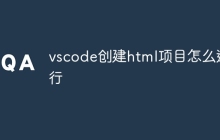 vscode创建html项目怎么运行
