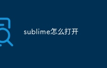 sublime怎么打开