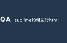 sublime如何运行html