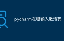 pycharm在哪输入激活码