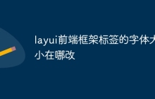 layui前端框架标签的字体大小在哪改