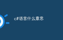 c#语言什么意思