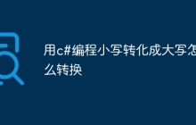 用c#编程小写转化成大写怎么转换