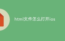 html文件怎么打开ios