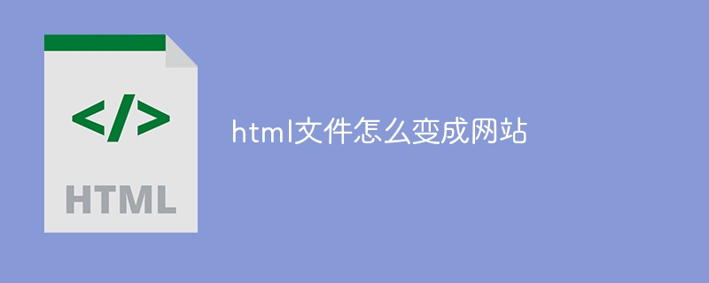 How To Turn Html Files Into Websites HTML Tutorial php cn