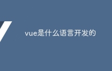 vue是什么语言开发的