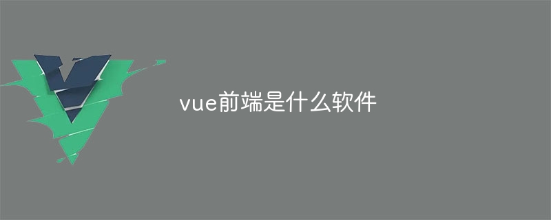 Vue 프론트엔드란 어떤 소프트웨어인가요?