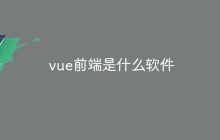 vue前端是什么软件