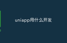 uniapp用什么开发