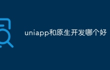 uniapp和原生开发哪个好