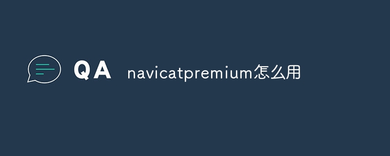 How to use navicatpremium