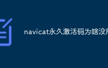 navicat永久激活码为啥没用