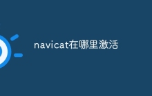 navicat在哪里激活