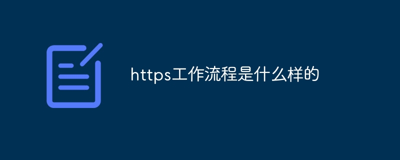 https工作流程是什么样的