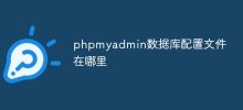 Where is the phpmyadmin database configuration file?