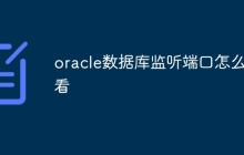 oracle数据库监听端口怎么查看