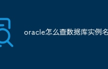 oracle怎么查数据库实例名