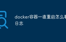 docker容器一直重启怎么看日志