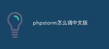 How to adjust the Chinese version of phpstorm