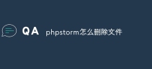 phpstorm怎麼刪除文件