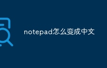 notepad怎么变成中文