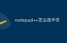 notepad++怎么改中文