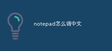 notepad怎么调中文