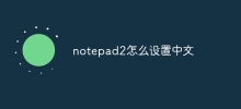 notepad2怎么设置中文