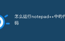 怎么运行notepad++中的代码