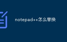 notepad++怎么替换