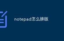 notepad怎么排版