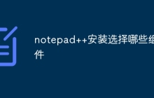 notepad++安装选择哪些组件
