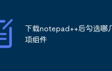 下载notepad++后勾选哪几项组件