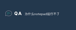 为什么notepad运行不了
