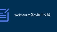 How to change webstorm to Chinese version