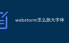 webstorm怎么放大字体