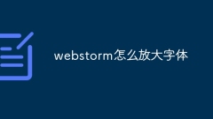 How to enlarge font in webstorm