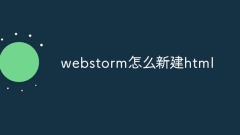How to create new html in webstorm