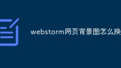 How to change webstorm web page background image