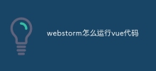 webstorm怎麼運行vue程式碼
