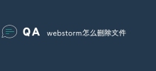 webstorm怎麼刪除文件