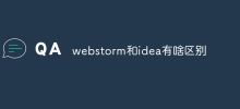 webstorm和idea有啥差別