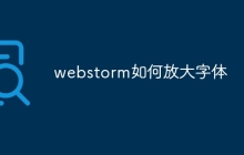 webstorm如何放大字体