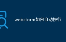 webstorm如何自动换行