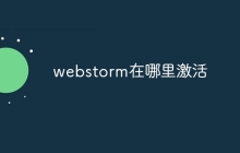 webstorm在哪里激活
