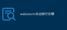 webstorm自動換行在哪