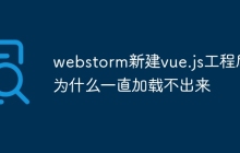 webstorm新建vue.js工程后为什么一直加载不出来