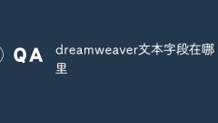 where is dreamweaver text field